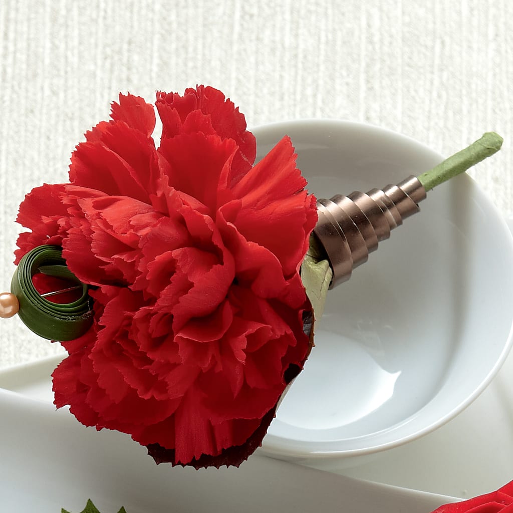 Red Carnation Boutonniere – Greater Fayetteville Flower Shop, Springdale AR