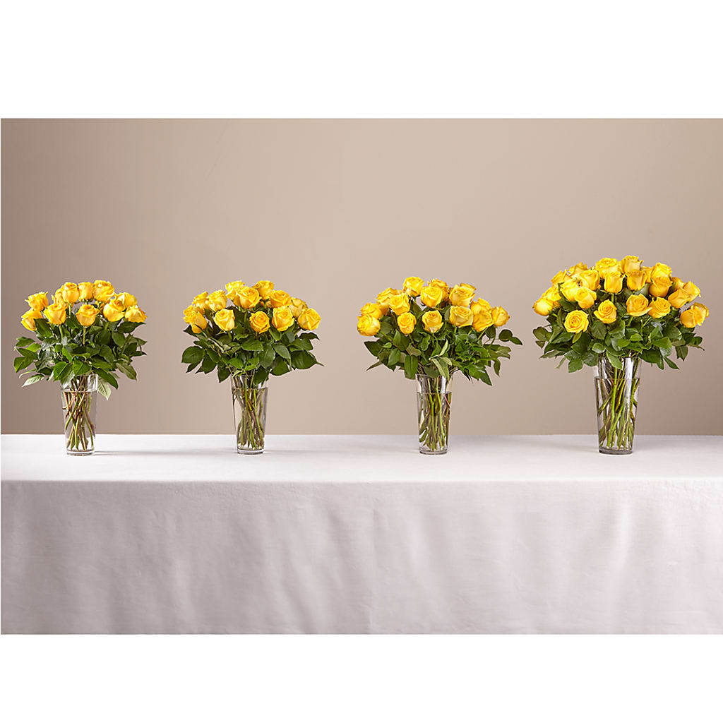 Long Stem Yellow Rose Bouquet –  Greater Fayetteville Flower Shop, Springdale AR