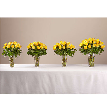 Long Stem Yellow Rose Bouquet –  Greater Fayetteville Flower Shop, Springdale AR