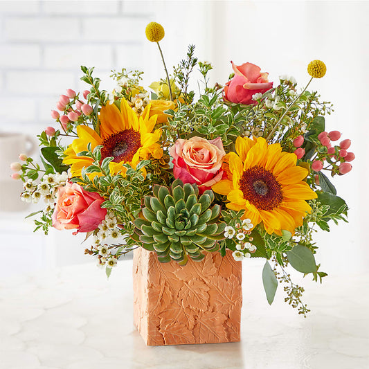 Sunflower Season Bouquet –  Greater Fayetteville Flower Shop, Springdale AR