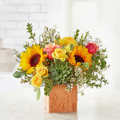 Sunflower Season Bouquet –  Greater Fayetteville Flower Shop, Springdale AR