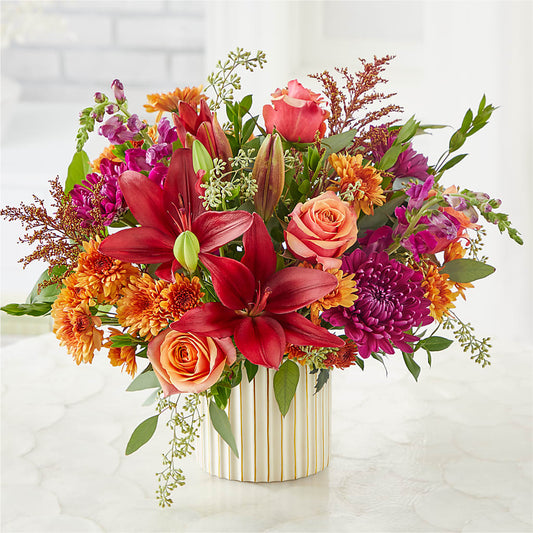 Burgundy Landscape Bouquet –  Greater Fayetteville Flower Shop, Springdale AR