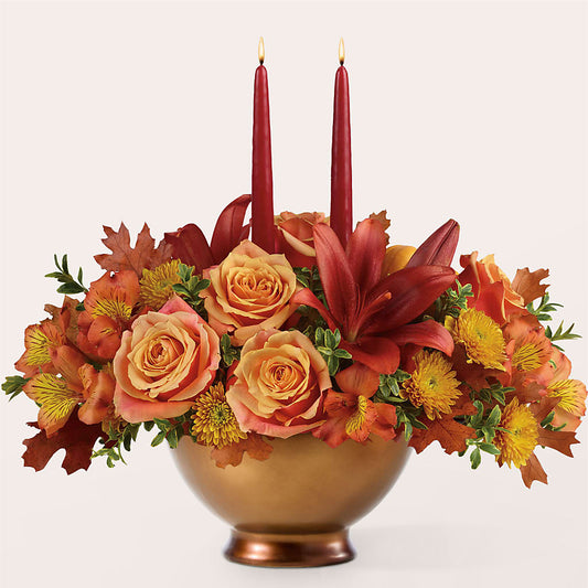 Harvest Table Centerpiece –  Greater Fayetteville Flower Shop, Springdale AR