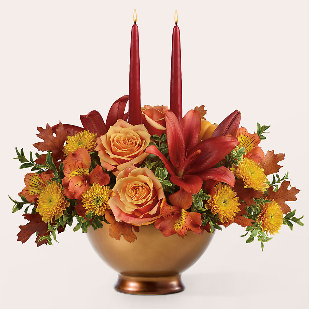 Harvest Table Centerpiece –  Greater Fayetteville Flower Shop, Springdale AR