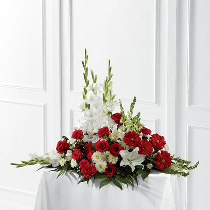 Crimson & White Arrangement –  Greater Fayetteville Flower Shop, Springdale AR