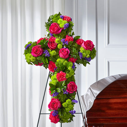 Tribute Rose Floral Cross –  Greater Fayetteville Flower Shop, Springdale AR