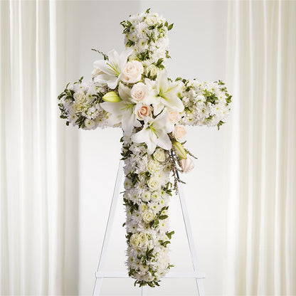 Spiritual Guidance Standing Spray –  Greater Fayetteville Flower Shop, Springdale AR