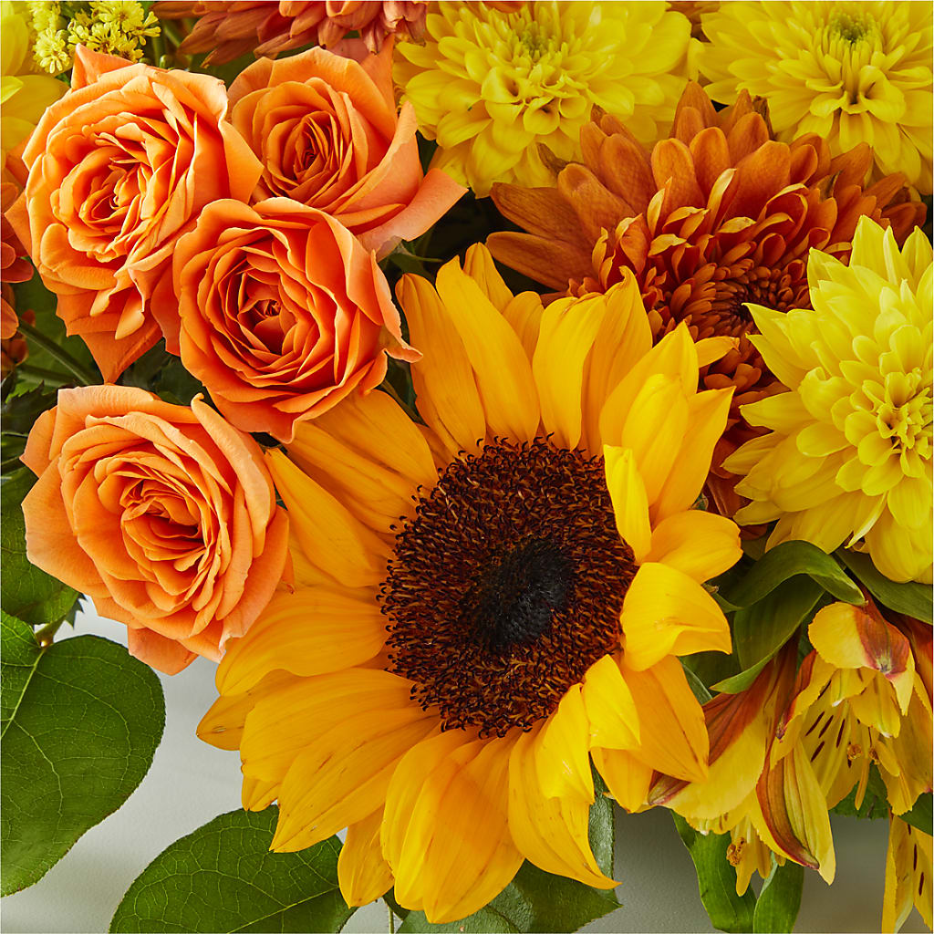 Autumn Harmony Centerpiece –  Greater Fayetteville Flower Shop, Springdale AR