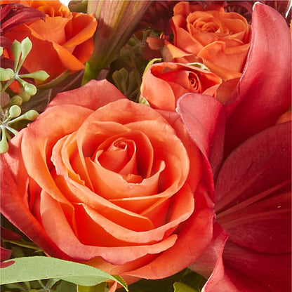 Crimson Leaves Bouquet –  Greater Fayetteville Flower Shop, Springdale AR