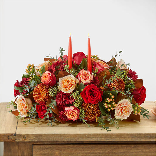 Gather Near Centerpiece –  Greater Fayetteville Flower Shop, Springdale AR
