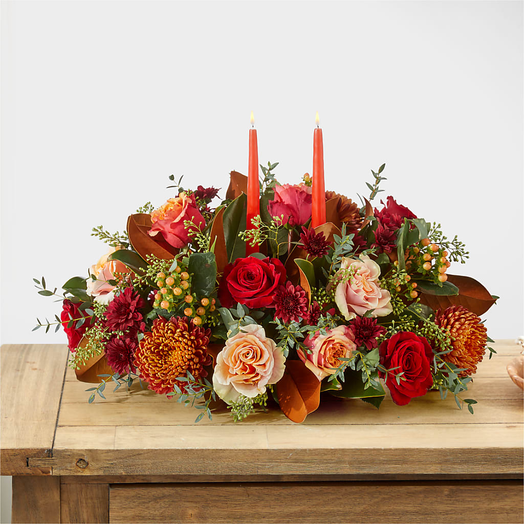Gather Near Centerpiece –  Greater Fayetteville Flower Shop, Springdale AR