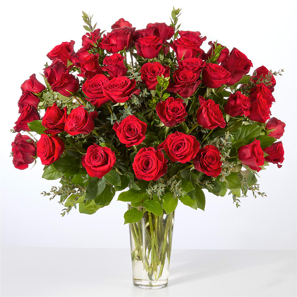 Forever Yours Fifty Stem Red Rose Bouquet –  Greater Fayetteville Flower Shop, Springdale AR